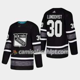 Camisola New York Rangers Henrik Lundqvist 30 2019 All-Star Adidas Preto Authentic - Homem